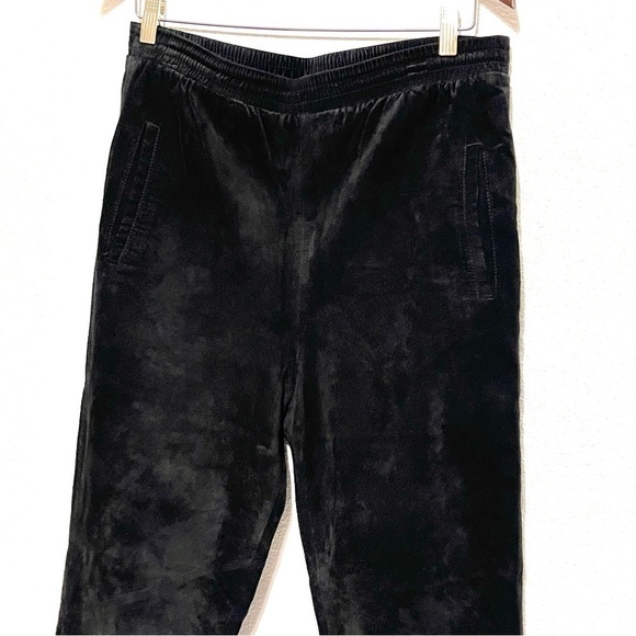 Evan Davies Woman Black Pig Suede Leather Pants Size 6 - Picture 2 of 15